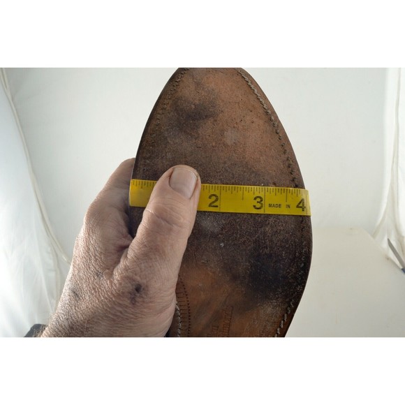 ALLEN EDMONDS CHESTER US 12 A BLACK LEATHER WINGTIP CLOSED VAMP - Picture 7 of 8